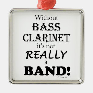 Ohne Klarinette - Band Ornament Aus Metall