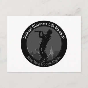Ohne Klarinette würde das Leben B-Flat Postkarte
