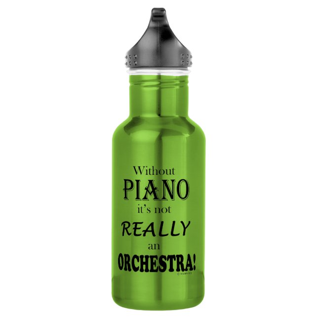 Ohne Klavier - Orchester Edelstahlflasche (Rechts)