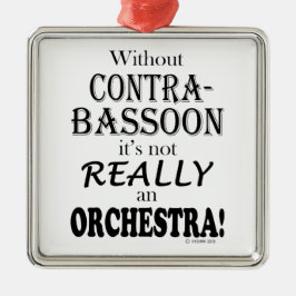 Ohne Kontrabassoon - Orchester Ornament Aus Metall