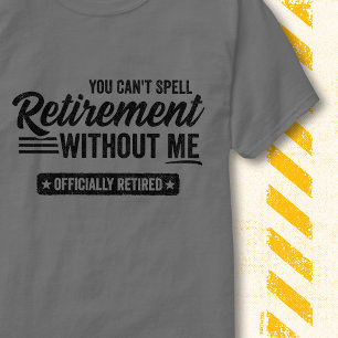 Ohne mich Retro Vintage Ruhestand Lustig Ruhestand T-Shirt