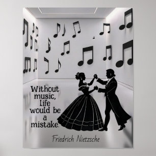 Ohne Musik wäre das Leben ein Fehler Poster
