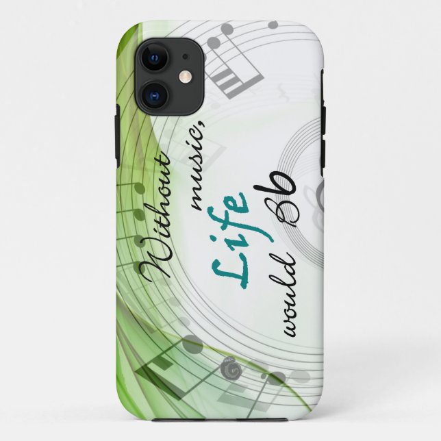 Ohne Musik wurde das Leben Bb Case-Mate iPhone Hülle (Rückseite)