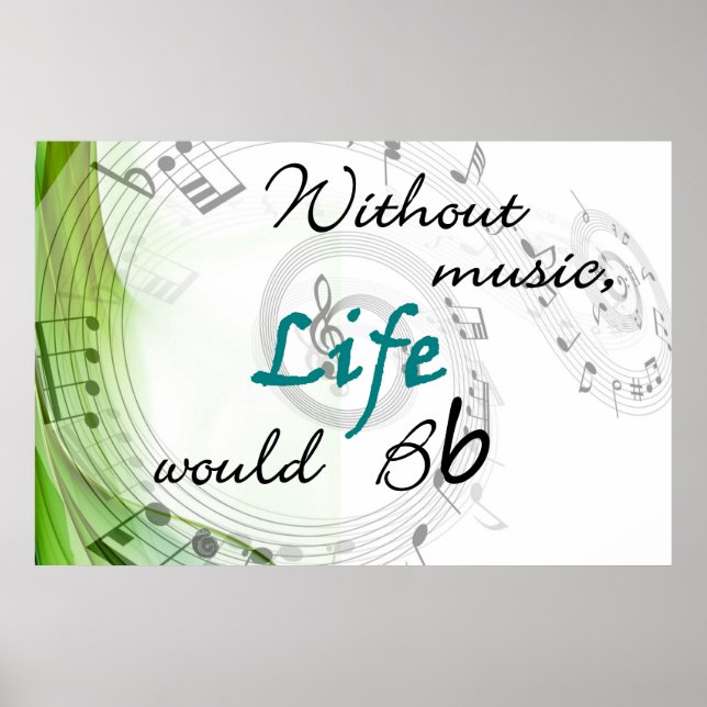Ohne Musik würde das Leben Poster (Vorne)