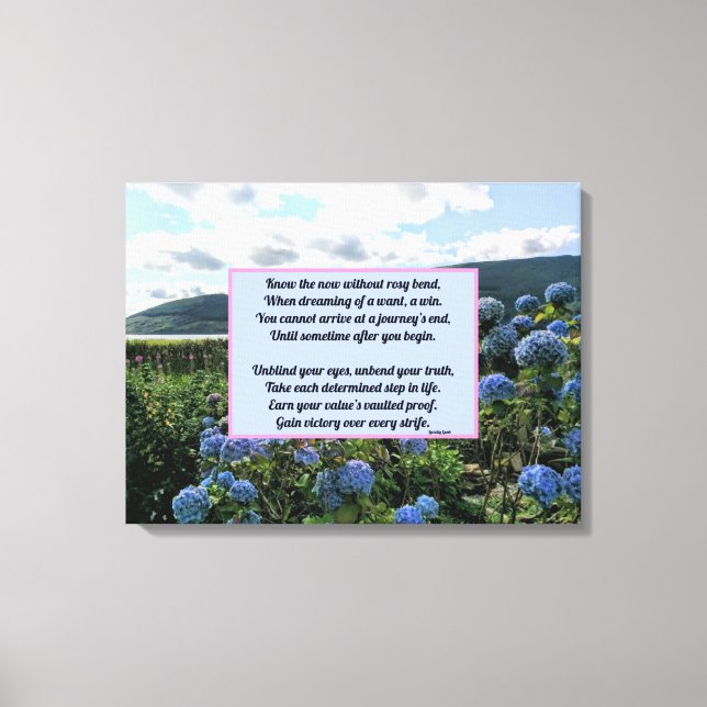 Ohne Rosy-Biss Leinwanddruck (Vorderseite)