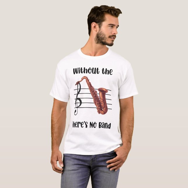 Ohne Saxophon Männer-T - Shirt (Vorne ganz)