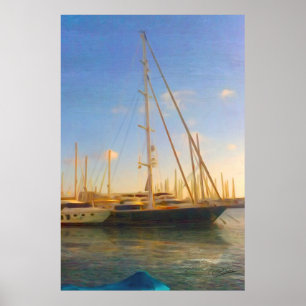 Ohne Segel Sonntagsstrand Israel Herzlia Poster