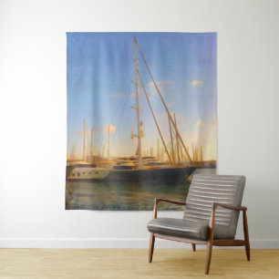 Ohne Segel Sonntagsstrand Israel Herzlia Wandteppich