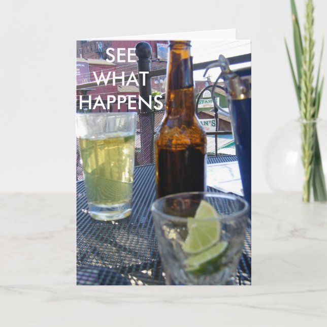 OHNE SIE BELATET KARTE (Vorderseite)