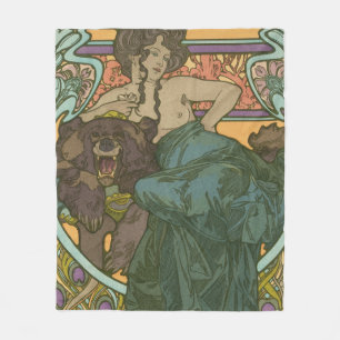 Ohne Titel von Alphonse Mucha (1902) Fleecedecke