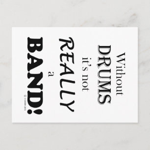 ohne Trommeln - Band Postkarte