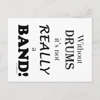 ohne Trommeln - Band Postkarte