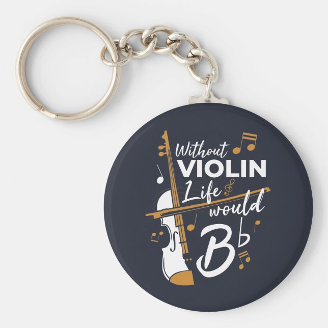 Ohne Violinleben wäre ein flatternder Niedlicher V Schlüsselanhänger (Vorne)