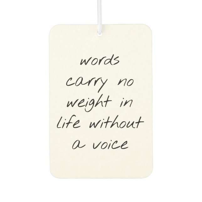 Ohne Voice Air Freshener Autolufterfrischer (Vorderseite)