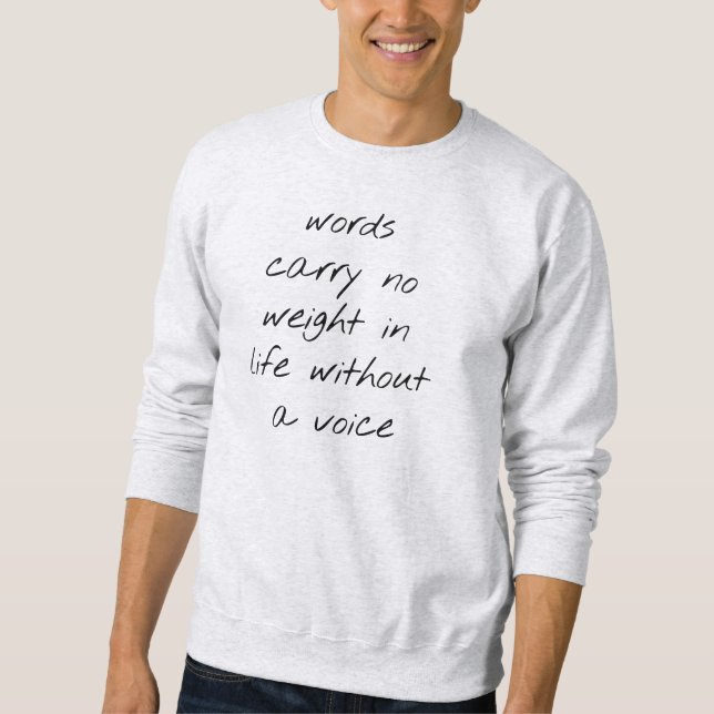 Ohne Voice Men's Basic Sweatshirt (Vorderseite)