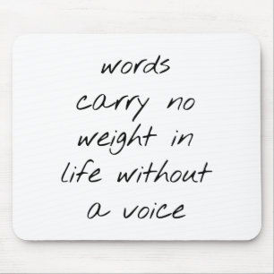 Ohne Voice Mouse Pad Mousepad