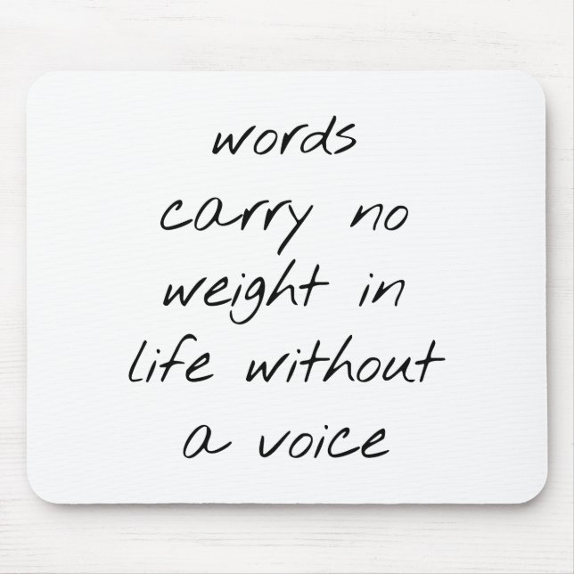 Ohne Voice Mouse Pad Mousepad (Vorne)