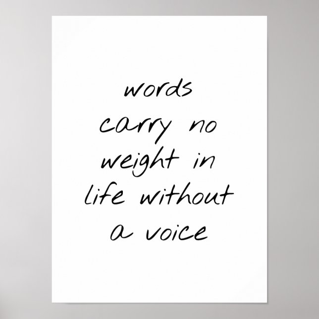 Ohne Voice Poster (Vorne)