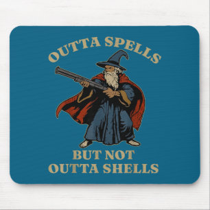 Ohne Zauber aber nicht ohne Muscheln Zauberer Fant Mousepad