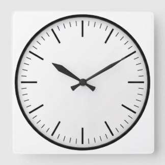 ohne Ziffern schwarz weiß klassische runde Wanduhr