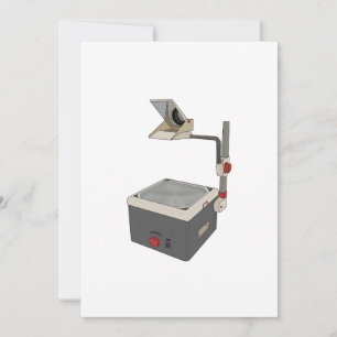 OHP 80er 90er Overhead-Projektor Einladung