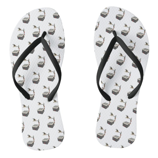 OHP 80er 90er Overhead-Projektor Flip Flops (Fußbett)