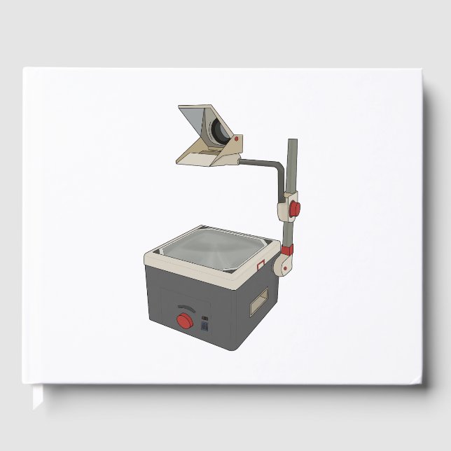 OHP 80er 90s Overhead Projektor Gästebuch (Vorderseite)