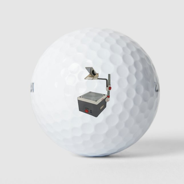 OHP 80er 90s Overhead Projektor Golfball (Vorderseite)