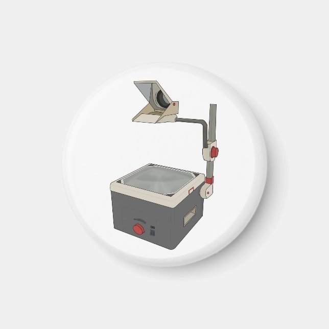 OHP 80er 90s Overhead Projektor Magnet (Vorne)