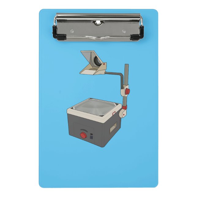 OHP 80er 90s Overhead Projektor Mini Klemmbrett (Vorderseite)