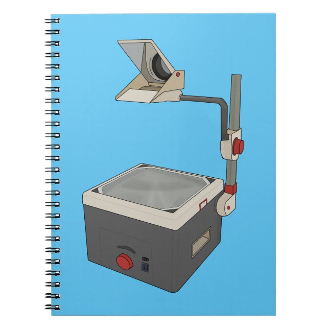 OHP 80er 90s Overhead Projektor Notizblock (Vorderseite)