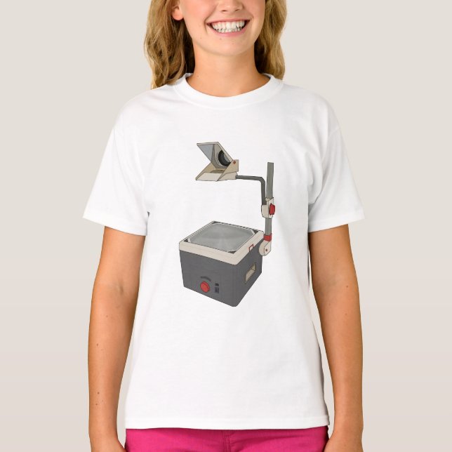 OHP 80er 90s Overhead Projektor T-Shirt (Vorderseite)