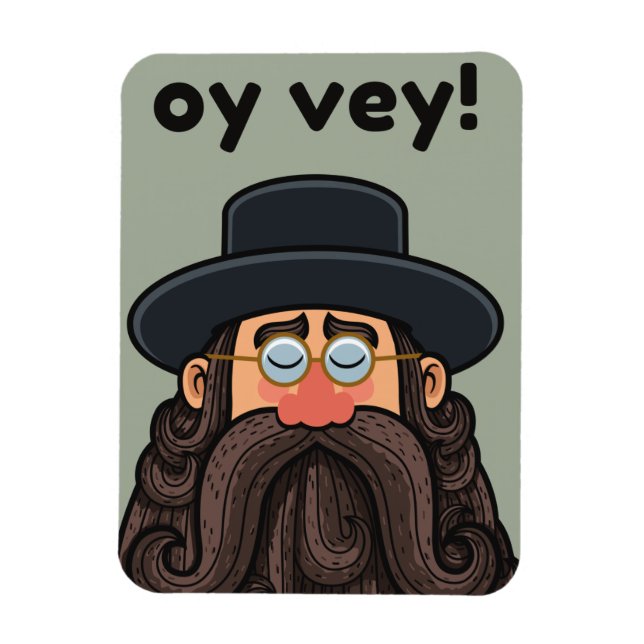 OHR! Funny RABBI Peronised Magnet (Vertikal)