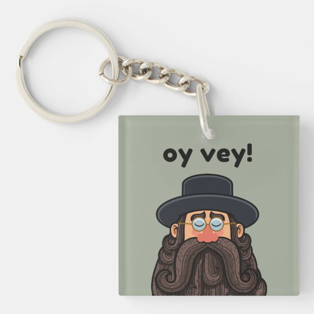 OHR! Funny RABBI Peronised Schlüsselanhänger (Vorderseite)
