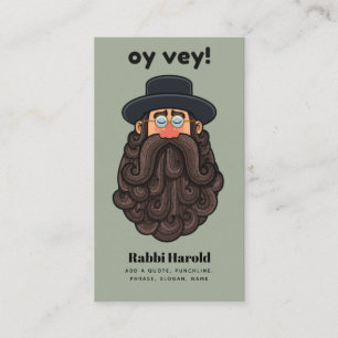 OHR! Funny RABBI Peronised Visitenkarte