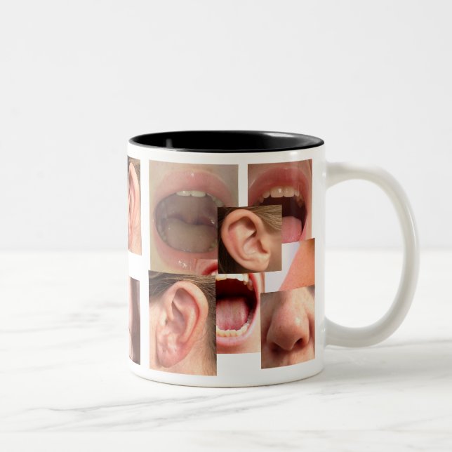 OHR-NASE UND KEHLE-TASSE ZWEIFARBIGE TASSE (Rechts)