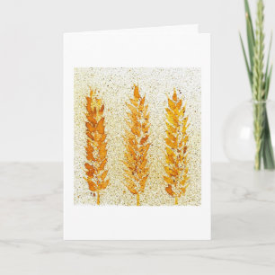 Ohren der Weizenkarte Karte