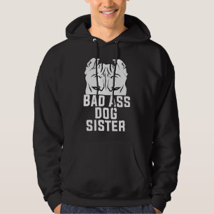 Ohren-System Bewaffnete Pitbulle Hund Lover Funny  Hoodie