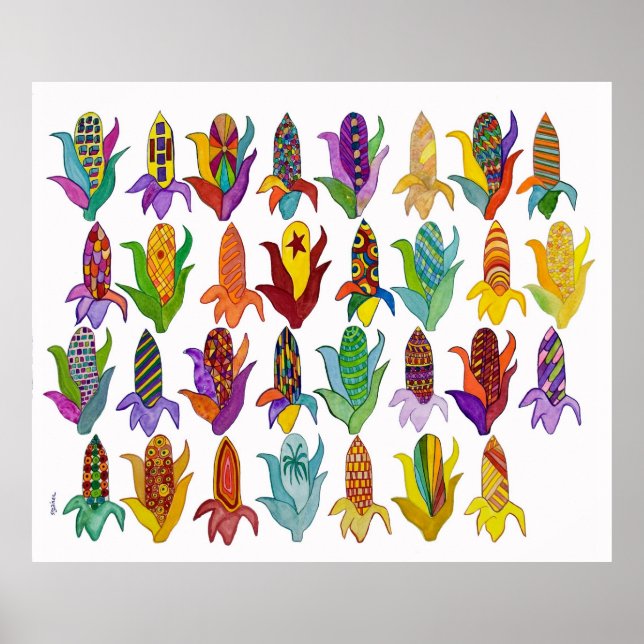 Ohren von Maisplakat Poster (Vorne)