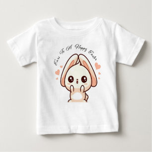 Ohren zu einem glücklichen Oster Baby T-shirt