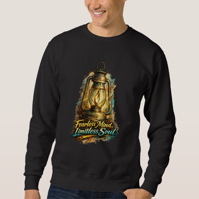 Ohrenlose Laterne für unerschrockene Seele Inspiri Sweatshirt (Vorderseite)