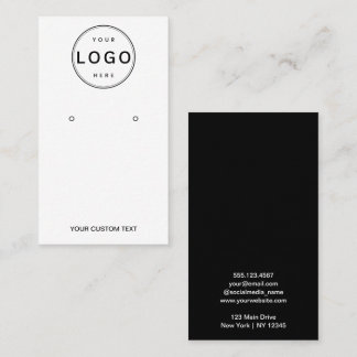 Ohrhänger Display Karte Logo Schmuck Display Karte