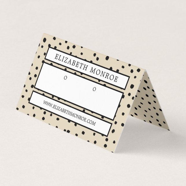 Ohrhörer, Schmuckkarte Visitenkarten (Vorderseite)