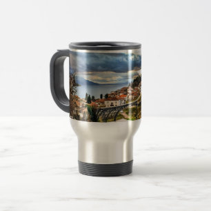 Ohrid, Landschaft Mazedonien Reisebecher