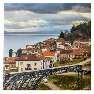 Ohrid, N. Mazedonien, Stadtbild, Fliese
