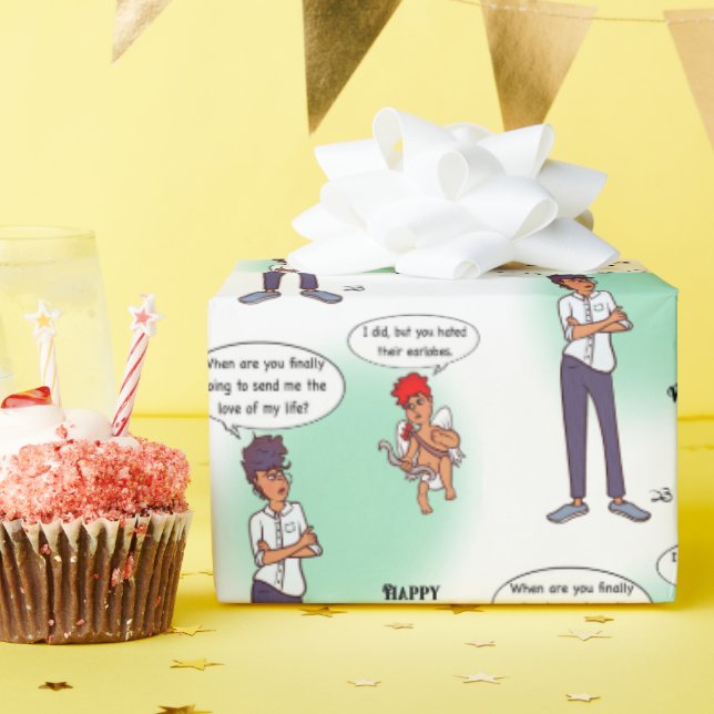 Ohrläppchen Valentinstag-Geschenkpapier Geschenkpapier (Geburtstagsparty)