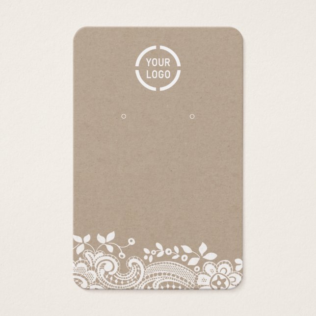 Ohrmarkierung mit weißer Spitze und einem kraft-Lo (Vorderseite)