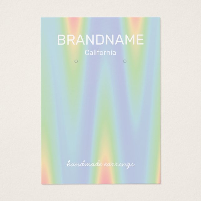 Ohrringe Zickzack Farbabweichungszeichen Ombre (Vorderseite)