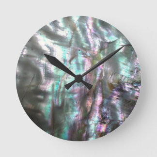 Ohrschnecken-Muschel Runde Wanduhr