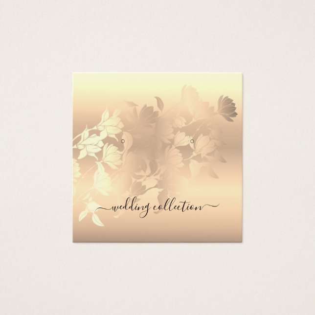 Ohrstöcke Display Karte Vintag rosa Rosa Rosa (Vorderseite)